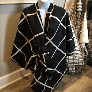 Moss Rose Women’s Shawl Wrap Poncho Ruana Cape Open Front-Reversible